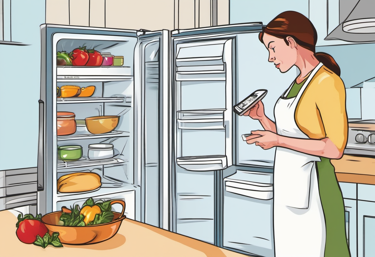 Measure the space where food actually sits