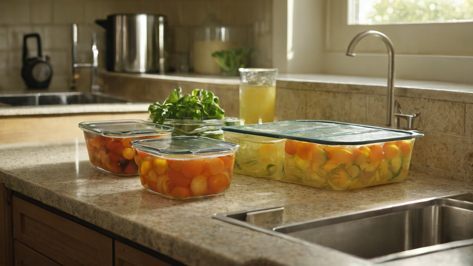 Evening shallow containers
